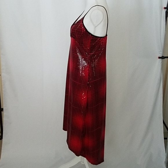 Rampage High Low Dress Juniors Xl Nwot red and black - Picture 2 of 6